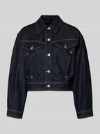 Kurtki damskie - Kurtka jeansowa o kroju regular fit z mieszanki bawełny i lyocellu model ‘BOMBER TRUCKER 1.0’ - miniaturka - grafika 1