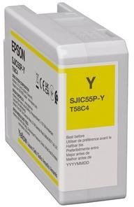 SJIC55Y: INK CARTRIDGE FOR/COLORWORKS CW-D6500/D6000-YELLOW