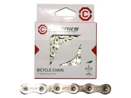 Łańcuchy rowerowe - Clarks Łańcuch rowerowy YBN C11 SHIMANO CAMPAGNOLO SRAM 11 Biegów CP 1/2"x11/128" 116 ogniw 5.6mm spinka do łańcucha Standard srebrny CLA-C11 - miniaturka - grafika 1