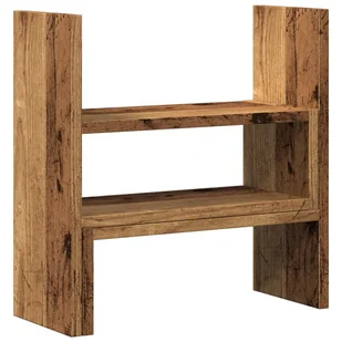 vidaXL Organizer na biurko, regulowany, stare drewno, 40x17x41 cm - Akcesoria na biurko - miniaturka - grafika 1