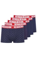 Majtki damskie - Henderson 5-pak bokserki męskie 43181-MLC, Kolor granatowo-czerwony, Rozmiar 2XL, Henderson - Intymna - miniaturka - grafika 1