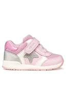 Buty dla dziewczynek - Geox Sneakersy B Rishon Girl B560LA 0BCEW C0514 Różowy - miniaturka - grafika 1