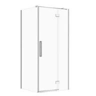 Kabiny prysznicowe - Kabina prysznicowa Cersanit Crea 90x90x200 kwadratowa prawa chrom transparentne S601-136 - miniaturka - grafika 1