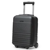 Walizki - PUCCINI Walizka Kabinowa Mała Ryanair Wizzair Na Kółkach Czarna ABS028D-1 - miniaturka - grafika 1