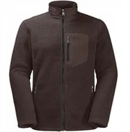 Bluzy męskie - Jack Wolfskin Kingsway Fleece M 1709002-5138 Brązowe S - miniaturka - grafika 1