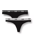 Majtki damskie - PUMA Puma Iconic damskie stringi – (2 sztuki) stringi typu stringi, szary, L - miniaturka - grafika 1