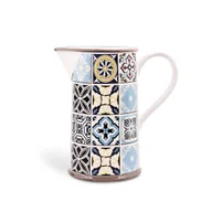 Dzbanki i imbryki - CERAMICZNY DZBANEK NA WODĘ MLEKO SOKI 1.0L MAESTRO HOLIDAY IN PORTO MR-20005-55 - miniaturka - grafika 1