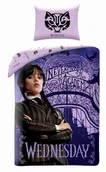 Pościel dla dzieci - Pościel bawełniana 140x200 Wednesday Addams Rodzina Addamsów - miniaturka - grafika 1