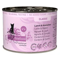 Mokra karma dla kotów - Zestaw Catz Finefood w puszce, 12 x 200 g - Jagnięcina z królikiem - miniaturka - grafika 1