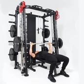 Atlasy do ćwiczeń - Gorilla Sports Wielofunkcyjna maszyna Smitha - miniaturka - grafika 1