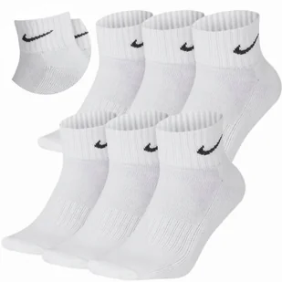 NIKE SKARPETY KRÓTKIE M 38-42 BIAŁE 6PAR - Skarpetki męskie - miniaturka - grafika 1