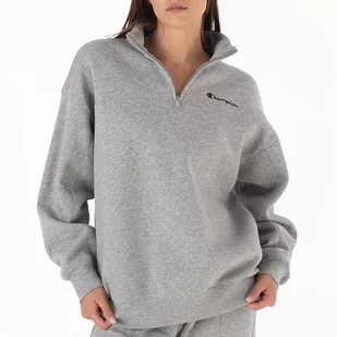 Bluza Champion Half Zip Sweatshirt 116590-EM006 - szara - Bluzy sportowe damskie - miniaturka - grafika 1