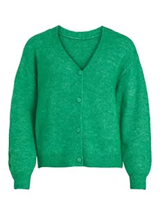 Vila Women's VIJAMINA Oversize L/S Knit kardigan-NOOS kurtka dzianinowa, Kelly Green/szczegóły: melanż, XXL, Zielony Kelly/Szczegóły: melanż, XXL - Swetry damskie - miniaturka - grafika 1