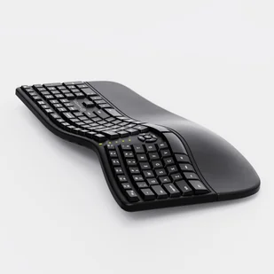 Powerton LANA, Klawiatura ergonomiczna CZ/SK, przewodowa (USB), czarna  WPK500E CZ/SK - Klawiatury - miniaturka - grafika 5