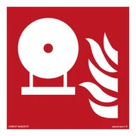 Systemy ekspozycyjne i znaki informacyjne - BF013 STAŁA BUTLA GAŚNICZA, KN - FOLIA PODŁOGOWA NIEŚWIECĄCA; (100X100MM) - miniaturka - grafika 1