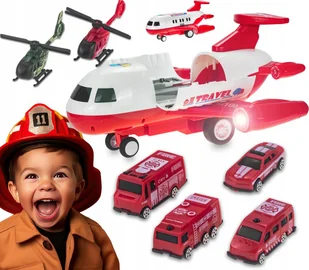 Mega zestaw transporter autek z 4 samochodzikami i 2 helikopterami auta ! - Samoloty i helikoptery - miniaturka - grafika 1