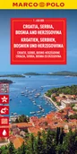 Mapy i plansze edukacyjne - Chorwacja, Serbia, Bośnia i Hercegowina. Mapa drogowa. 1:650 000 - miniaturka - grafika 1
