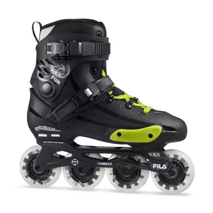 Rolki freeride damskie Fila NRK FUN Black/Yellow 2022 - Rolki - miniaturka - grafika 1