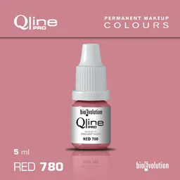 Pigment do makijażu permanentnego ust Bioevolution Red 780 Qline Pro 5ml - Pozostałe akcesoria kosmetyczne - miniaturka - grafika 1