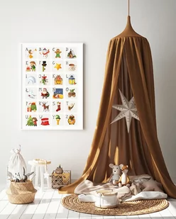 Plakaty ścienne zimowe, świąteczne, kalendarz adwentowy format A3 - Ozdoby bożonarodzeniowe - miniaturka - grafika 1
