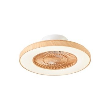 Wentylator sufitowy z nadrukiem drewna z efektem gwiazdy 60 cm z Led z