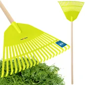 Grabie i motyki - GRABIE OGRODOWE PLASTIK 45cm GRABKI WACHLARZOWE LIŚCI TRAWY GRABIENIA TRZON - miniaturka - grafika 1
