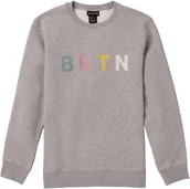 Bluzy męskie - bluza męska BURTON BRTN CREW Gray Heather Multi - miniaturka - grafika 1