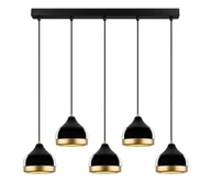 Lampy sufitowe - Lampa wisząca YILDO 5xE27/40W/230V czarna/złota - miniaturka - grafika 1