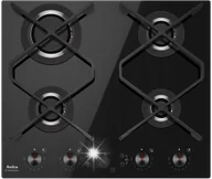 Płyty gazowe do zabudowy - Amica PGCIN 622QpFTB 59cm Timer FlameControl Czarny - miniaturka - grafika 1