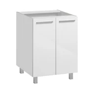 Szafki kuchenne - Szafka kuchenna stojąca, Salma, 60x58x81 cm, biel, połysk - miniaturka - grafika 1
