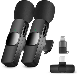 2x Mikrofon bezprzewodowy Heckermann K10 do telefonu USB-C - Mikrofony komputerowe - miniaturka - grafika 1