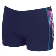 Kąpielówki męskie - Męskie Bokserki kąpielowe ARENA M MOP SHORT 2A710/78 – Granatowy - miniaturka - grafika 1