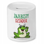 Skarbonki - SKARBONKA DZIEŃ DZIADKA ŻAJEBISTY DZIADEK PREZENT z Nadrukiem ze Zdjęciem - miniaturka - grafika 1