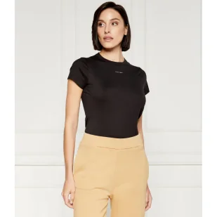 Calvin Klein T-shirt | Slim Fit - Koszulki i topy damskie - miniaturka - grafika 1