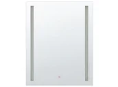 Lustra - Beliani Lustro ścienne LED 60 x 80 cm srebrne MARNE - miniaturka - grafika 1