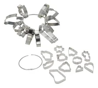 Formy do ciast - Foremki na ciastka aluminiowe 11 różnych elementów motyw świąteczny - miniaturka - grafika 1