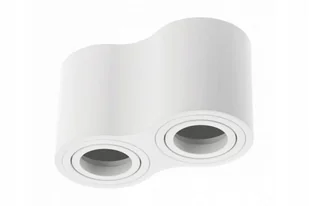 Oprawa sufitowa Aveiro Duo Bis 160x80x90mm 2x20W okrągła biała IP20 - Oprawy, klosze i abażury - miniaturka - grafika 1