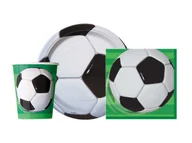 Dekoracje i nakrycia stołu na imprezę - Zestaw urodzinowy Piłka nożna - 32 szt. - miniaturka - grafika 1