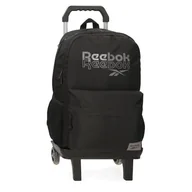 Plecaki szkolne i tornistry - Reebok Melbourne Plecak szkolny z wózkiem Czarny 31x44x15 cm Poliester by Joumma Bags, Czarny (Black), Talla única, plecak szkolny na kółkach - miniaturka - grafika 1