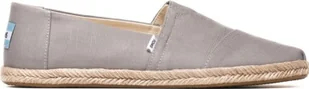 Toms Alpargata Rope Męskie Vegan Bawełna Slip On Espadryle Grey - 10 United Kingdom - 44 EU - 11 US / Grey - Espadryle damskie - miniaturka - grafika 1