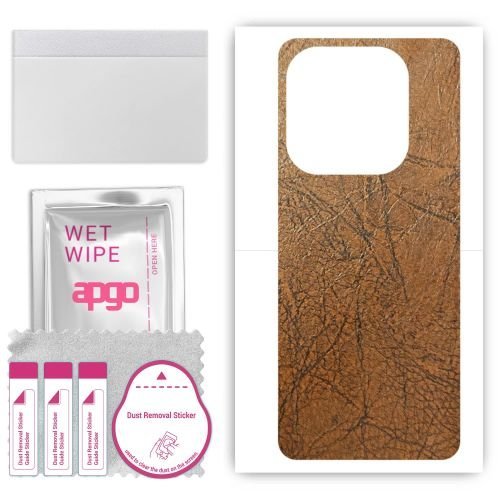 folia naklejka skórka strukturalna na TYŁ do Tecno Spark 20 Pro - Skóra Vintage - apgo SKINS