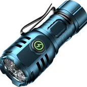 Latarki - mała latarka akumulatorowa typu C, lekka, odpowiednia do prac konserwacyjnych, na kemping, na ryby, zielona - miniaturka - grafika 1