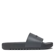Klapki i japonki męskie - Klapki Calvin Klein Chuncky Pool Slide Rub HM0HM01063 Szary - miniaturka - grafika 1