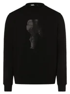 Bluzy męskie - KARL LAGERFELD Męska bluza nierozpinana Mężczyźni Bawełna czarny nadruk, XXL - miniaturka - grafika 1