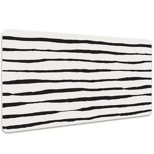 Podkładka mata ochrona biurka Czarne linie 100x50cm, Dywanomat - Podkładki na biurko - miniaturka - grafika 1