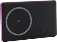 Powerbanki - RealPower PB-5000 MAG 5000 mAh Bezprzewodowe ładowanie Różowy - miniaturka - grafika 1