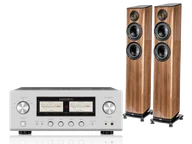 Zestawy stereo - Luxman L-507Z (srebrny) + Vela FS407.2 (orzech) - miniaturka - grafika 1