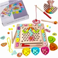 Zabawki sensoryczne - Drewniana Tablica Montessori Tablica Logarytmiczna - miniaturka - grafika 1