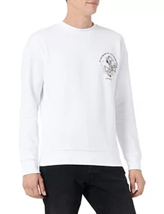 Jack&Jones męska bluza JJLIMIT Sweat Crew Neck, biała, L, biały, L - Bluzy męskie - miniaturka - grafika 1