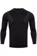 Bluzy sportowe męskie - Bluza termoaktywna męska Alpinus Active Base Layer GT43189 czarno-szary - miniaturka - grafika 1